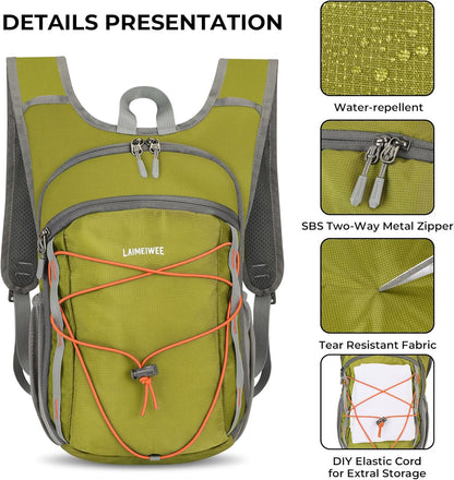 13L Small Hiking Backpack for Women Men, Lightweight Foldable Day pack, Packable Daypack for Travel, Camping (Teal)