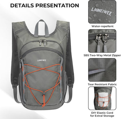 13L Small Hiking Backpack for Women Men, Lightweight Foldable Day pack, Packable Daypack for Travel, Camping (Teal)
