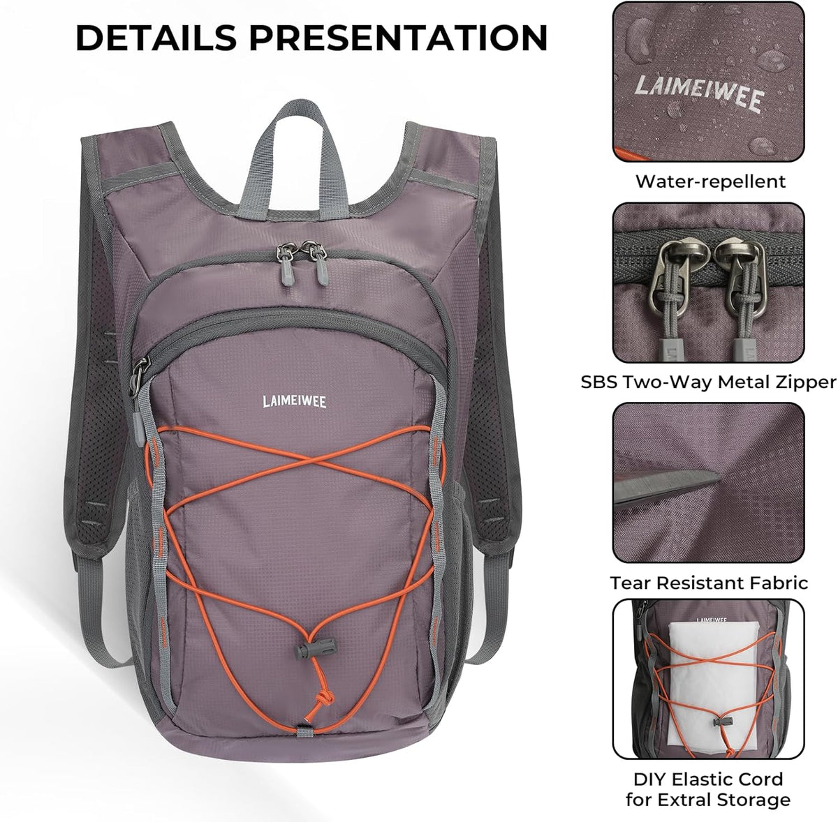 13L Small Hiking Backpack for Women Men, Lightweight Foldable Day pack, Packable Daypack for Travel, Camping (Teal)