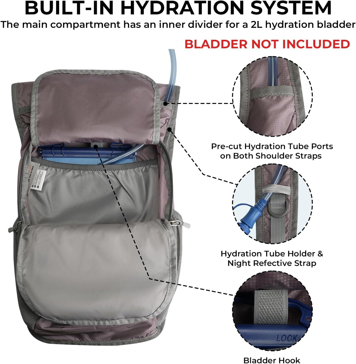13L Small Hiking Backpack for Women Men, Lightweight Foldable Day pack, Packable Daypack for Travel, Camping (Teal)
