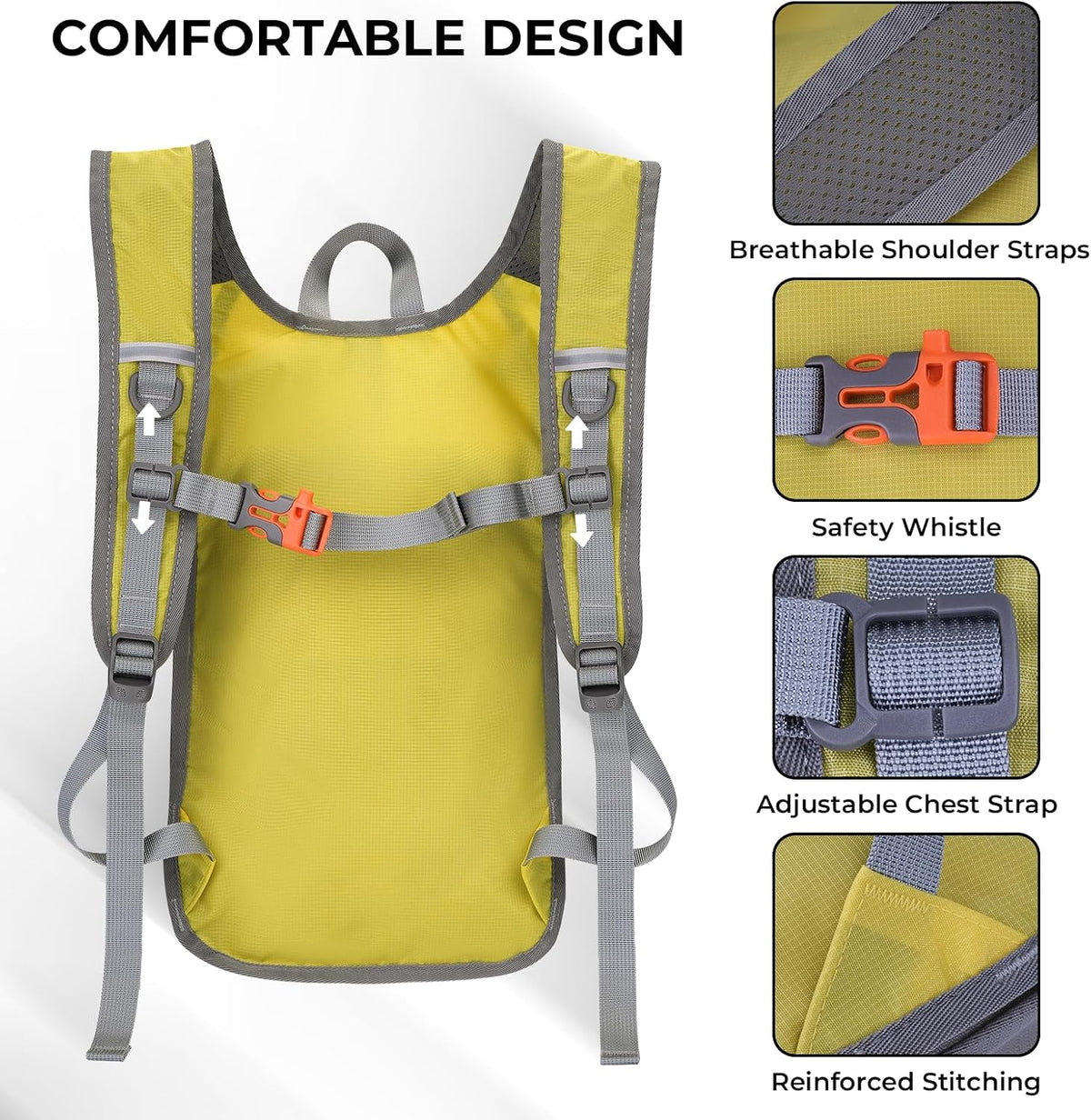 13L Small Hiking Backpack for Women Men, Lightweight Foldable Day pack, Packable Daypack for Travel, Camping (Teal)