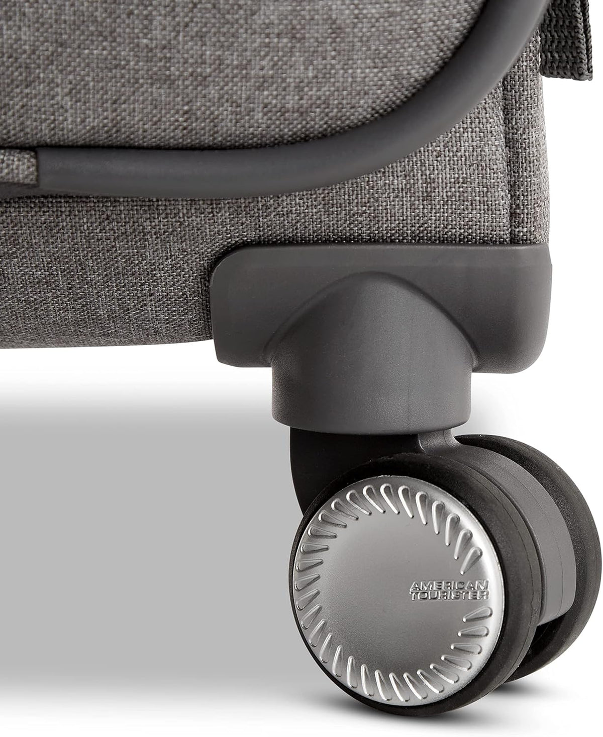 Whim Softside Expandable Luggage with Spinners, Grey, 2PC SET (Carry-on/Medium)