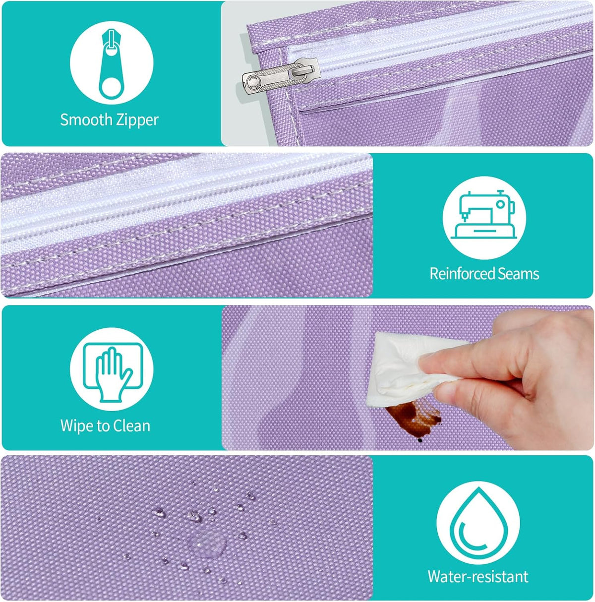TSA Approved Toiletry Bag, Set of 3 Clear Travel Toiletry Bag Quart Size Zipper Travel Pouch, Waterproof Makeup Cosmetic Bag for Women Men Kids Toiletries Carry on, Flowers