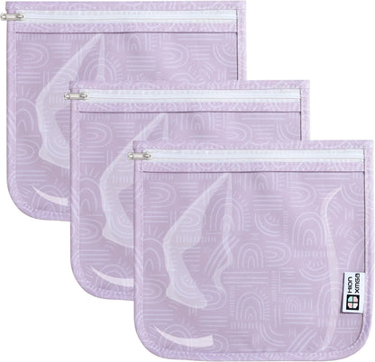TSA Approved Toiletry Bag, Set of 3 Clear Travel Toiletry Bag Quart Size Zipper Travel Pouch, Waterproof Makeup Cosmetic Bag for Women Men Kids Toiletries Carry on, Flowers