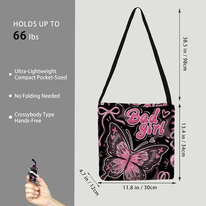 Reusable Grocery Shopping Bag -Travel Tote Bag - Foldable Compact Sturdy Bags