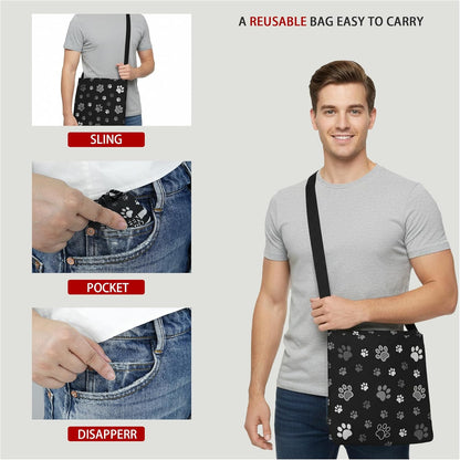 Reusable Grocery Shopping Bag -Travel Tote Bag - Foldable Compact Sturdy Bags