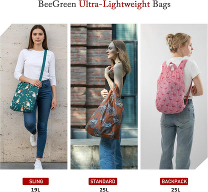 Reusable Grocery Shopping Bag -Travel Tote Bag - Foldable Compact Sturdy Bags