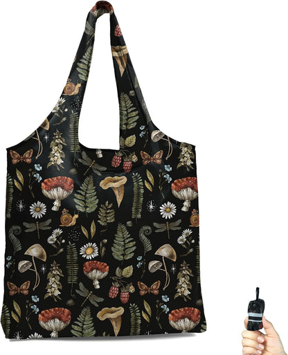 Reusable Grocery Shopping Bag -Travel Tote Bag - Foldable Compact Sturdy Bags