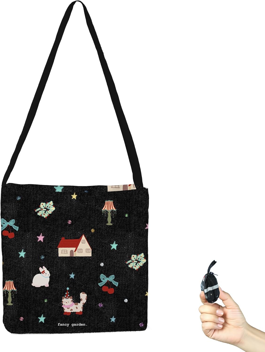 Reusable Grocery Shopping Bag -Travel Tote Bag - Foldable Compact Sturdy Bags