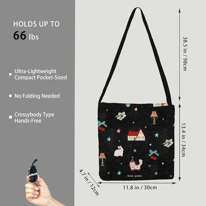 Reusable Grocery Shopping Bag -Travel Tote Bag - Foldable Compact Sturdy Bags