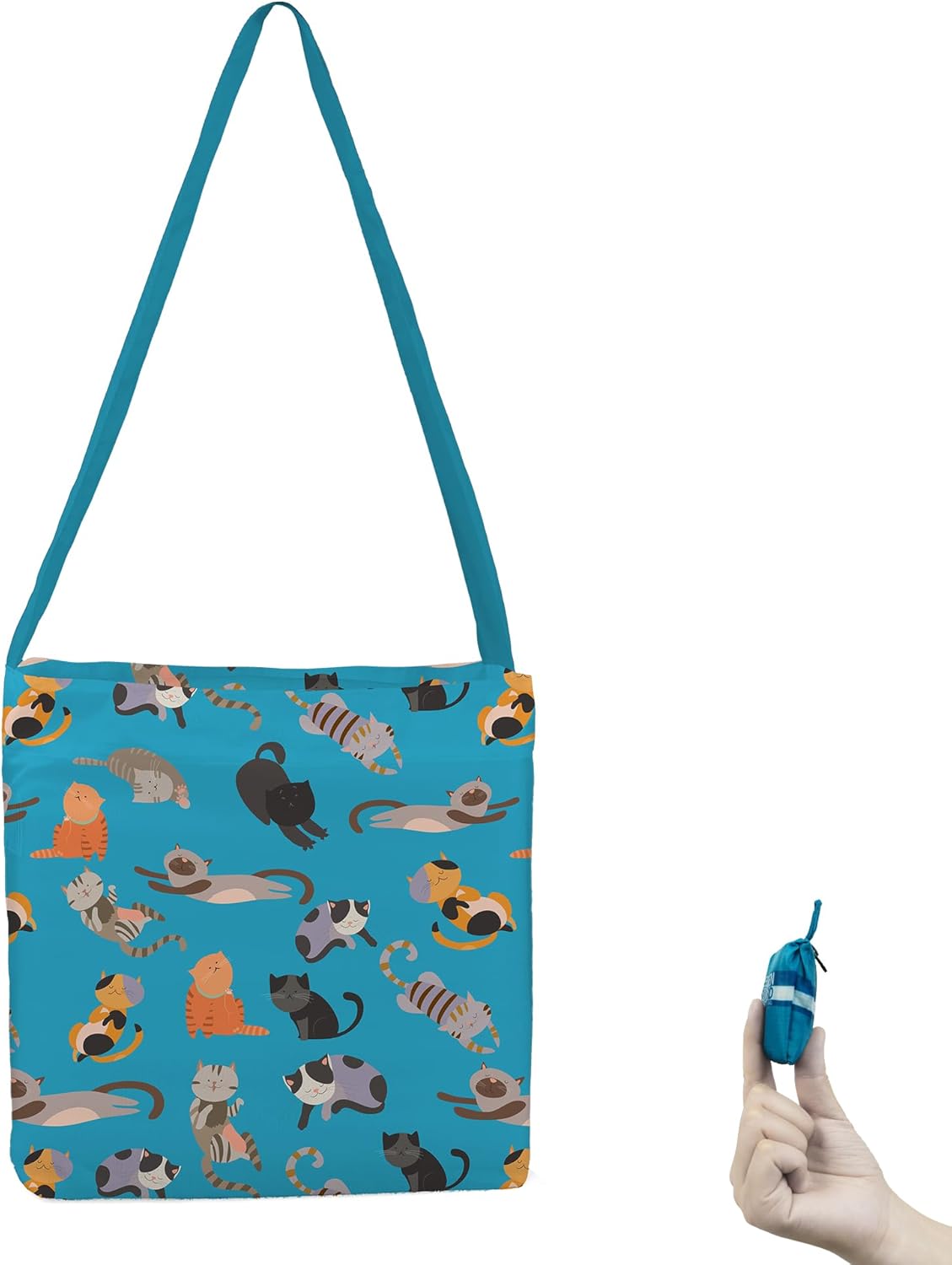 Reusable Grocery Shopping Bag -Travel Tote Bag - Foldable Compact Sturdy Bags