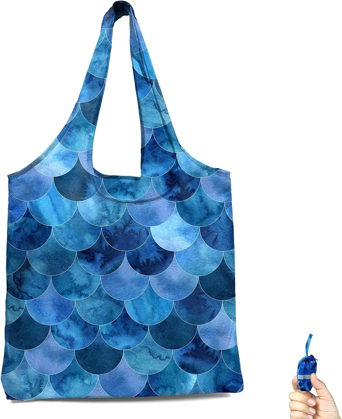 Reusable Grocery Shopping Bag -Travel Tote Bag - Foldable Compact Sturdy Bags