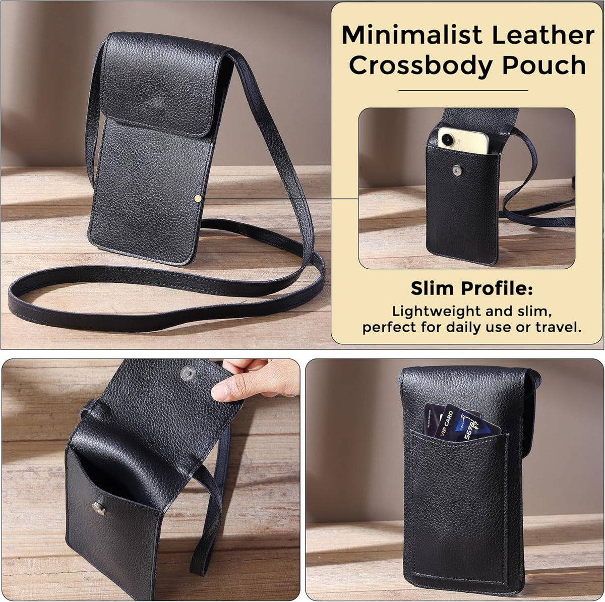 Small Crossbody Bags for Women – Cell Phone Purse with Strap, Compact Wallet Shoulder Bag for Travel & Everyday Use