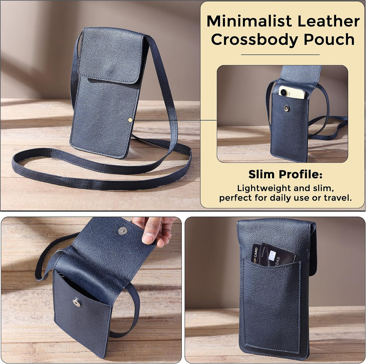 Small Crossbody Bags for Women – Cell Phone Purse with Strap, Compact Wallet Shoulder Bag for Travel & Everyday Use