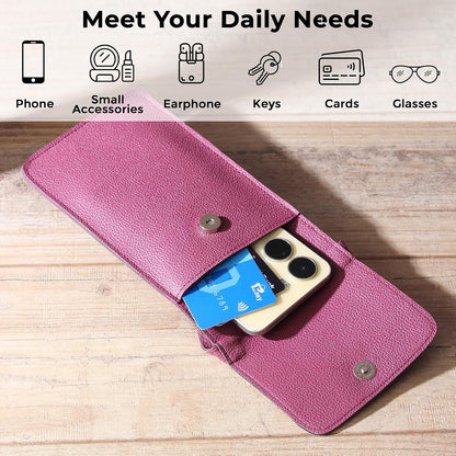 Small Crossbody Bags for Women – Cell Phone Purse with Strap, Compact Wallet Shoulder Bag for Travel & Everyday Use