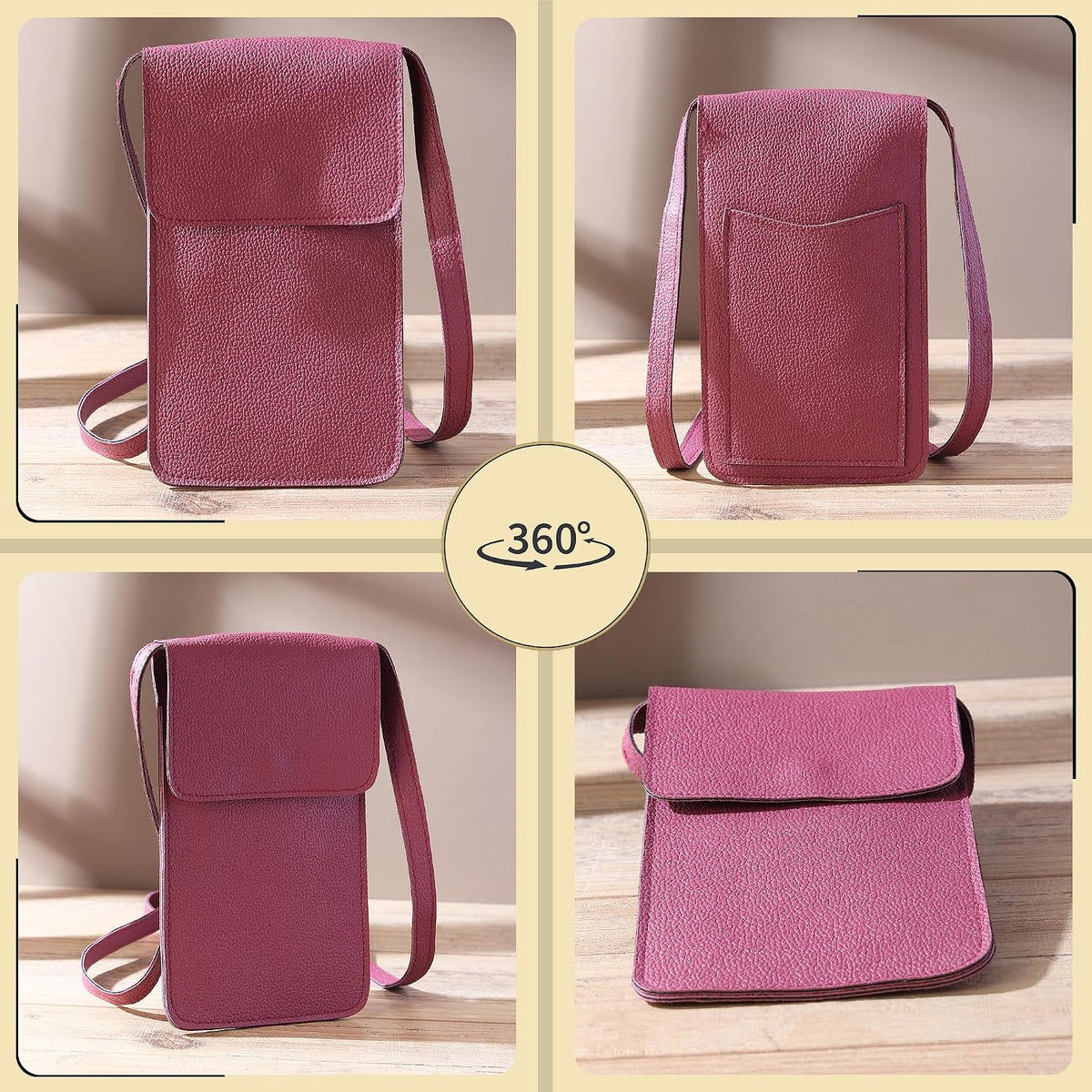 Small Crossbody Bags for Women – Cell Phone Purse with Strap, Compact Wallet Shoulder Bag for Travel & Everyday Use