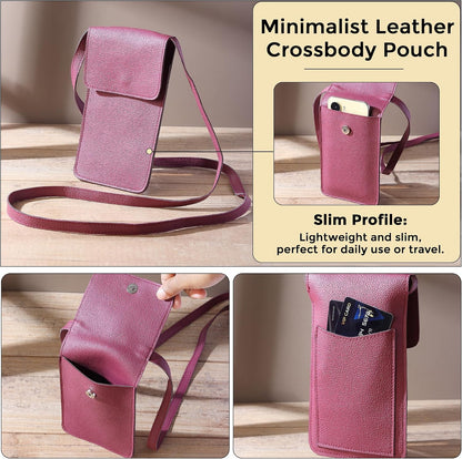 Small Crossbody Bags for Women – Cell Phone Purse with Strap, Compact Wallet Shoulder Bag for Travel & Everyday Use