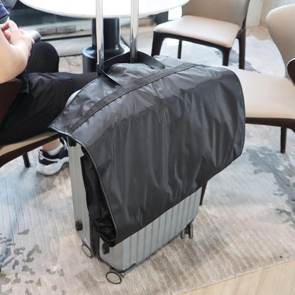 60 '' Foldable Extra Long Dress Garment Bag, Premium Breathable & Tear-resistant Hanging Dress Cover for Travel and Closet Storage with Mesh Shoe Pocket and 2 Carry Handles