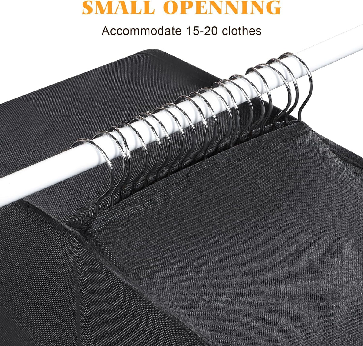 60 '' Foldable Extra Long Dress Garment Bag, Premium Breathable & Tear-resistant Hanging Dress Cover for Travel and Closet Storage with Mesh Shoe Pocket and 2 Carry Handles