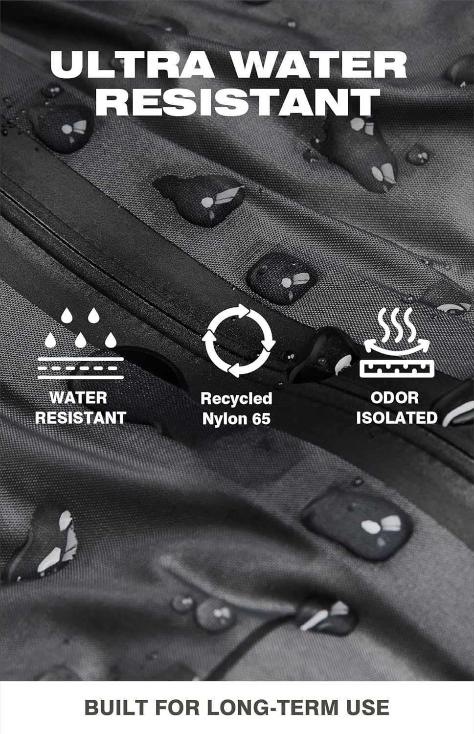 Vacuum Seal Travel Backpack 60L with Expandable HyperSeal Air Compression Vacuum System Water Resistant TSA Lock (Vacuum Pump Included, Black, 60L)