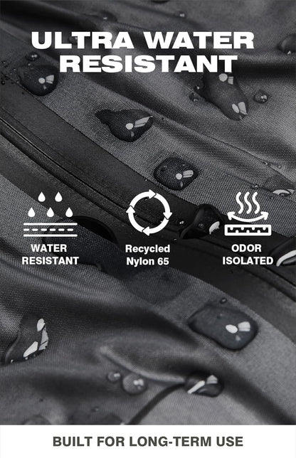 Vacuum Seal Travel Backpack 60L with Expandable HyperSeal Air Compression Vacuum System Water Resistant TSA Lock (Vacuum Pump Included, Black, 60L)