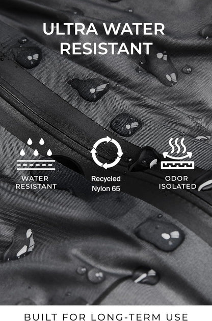 Vacuum Seal Travel Backpack 60L with Expandable HyperSeal Air Compression Vacuum System Water Resistant TSA Lock (Vacuum Pump Included, Black, 60L)