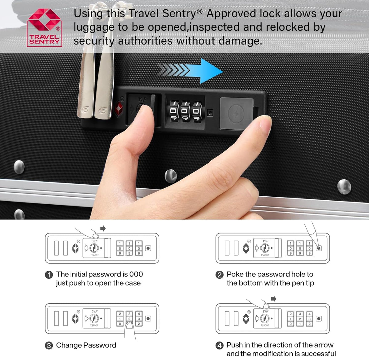 20 Inch Carry On Luggage with Cup Holder and USB Charging Port, Top Opening Hard Shell Suitcase with Wheels, Aluminum Frame Trunk Luggage with TSA Lock & Dividers for Travel, Smoke White