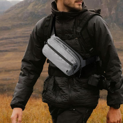 3.5L X-Pac Sling Bag with RFID Blocking Crossbody Pack for Men Women | EDC Minimalist Shoulder Bag, Water-resistant Lightweight Carrying Waist Fanny Pack for Travel, Daily Commute, Hiking, Walking