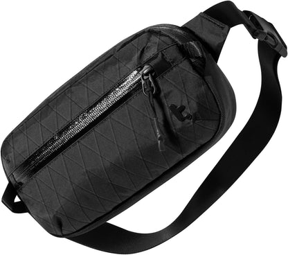 3.5L X-Pac Sling Bag with RFID Blocking Crossbody Pack for Men Women | EDC Minimalist Shoulder Bag, Water-resistant Lightweight Carrying Waist Fanny Pack for Travel, Daily Commute, Hiking, Walking