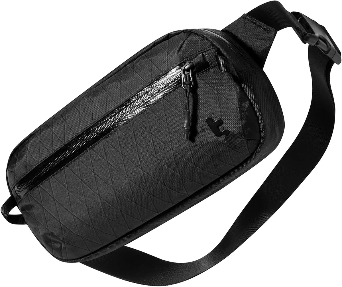 3.5L X-Pac Sling Bag with RFID Blocking Crossbody Pack for Men Women | EDC Minimalist Shoulder Bag, Water-resistant Lightweight Carrying Waist Fanny Pack for Travel, Daily Commute, Hiking, Walking