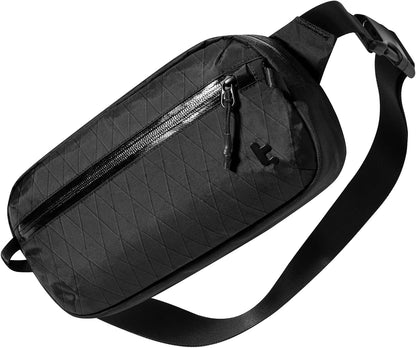 3.5L X-Pac Sling Bag with RFID Blocking Crossbody Pack for Men Women | EDC Minimalist Shoulder Bag, Water-resistant Lightweight Carrying Waist Fanny Pack for Travel, Daily Commute, Hiking, Walking