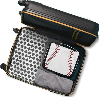 Travel Hanging Toiletry Bag for Women Men Baseball Cosmetic Bag Waterproof Makeup Organizer for Accessories, Shampoo, Full Sized Container, Toiletries for Bathroom Shower