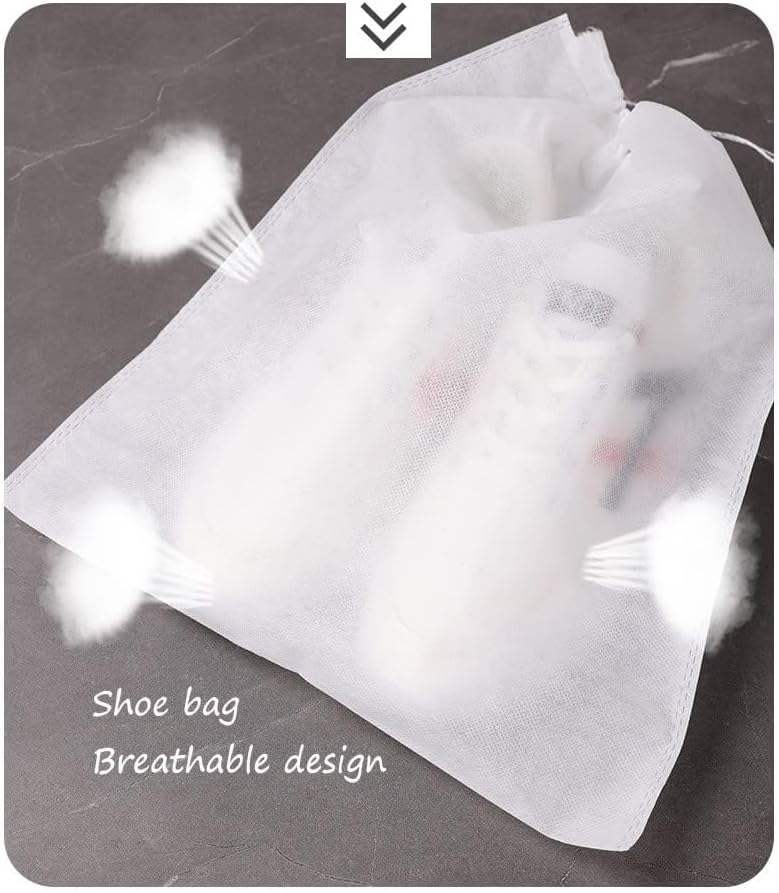Gladiolus hybridus 30 eco-friendly travel shoe bag storage bags, non-woven breathable dust-proof with rope, suitable for storing shoes and isolate dust keep bags clean tidy (11.8in X 15.74in)