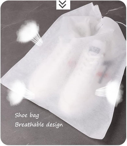 Gladiolus hybridus 30 eco-friendly travel shoe bag storage bags, non-woven breathable dust-proof with rope, suitable for storing shoes and isolate dust keep bags clean tidy (11.8in X 15.74in)