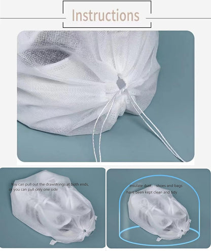Gladiolus hybridus 30 eco-friendly travel shoe bag storage bags, non-woven breathable dust-proof with rope, suitable for storing shoes and isolate dust keep bags clean tidy (11.8in X 15.74in)