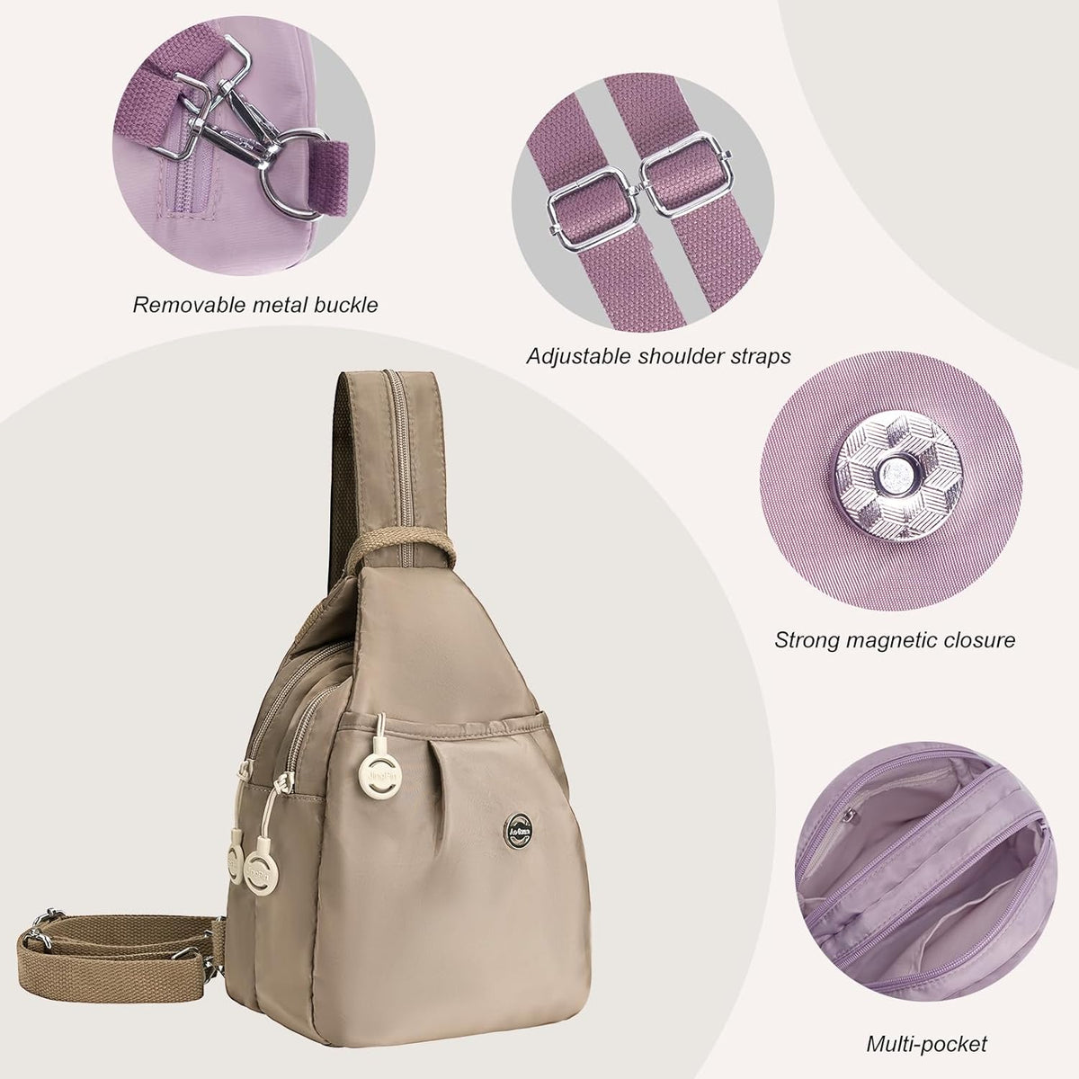 Convertible Backpack,Sling Bags for Women 3 in 1 Anti-theft Travel Tote Bag,Crossbody Back Pack Purse Frontaley Commuter Convenient Bag