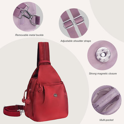 Convertible Backpack,Sling Bags for Women 3 in 1 Anti-theft Travel Tote Bag,Crossbody Back Pack Purse Frontaley Commuter Convenient Bag