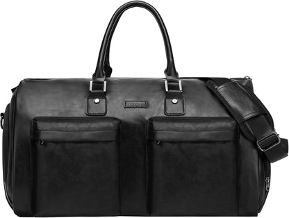 Convertible Garment Bag, Carry-On Suit Bag with Shoulder Strap | 2-in-1 lightweight garment travel bag for men and women, suit bag with shoulder strap for weekend getaways
