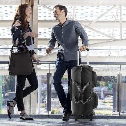 Convertible Garment Bag, Carry-On Suit Bag with Shoulder Strap | 2-in-1 lightweight garment travel bag for men and women, suit bag with shoulder strap for weekend getaways