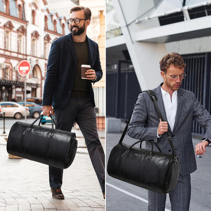 Convertible Garment Bag, Carry-On Suit Bag with Shoulder Strap | 2-in-1 lightweight garment travel bag for men and women, suit bag with shoulder strap for weekend getaways