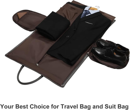 Convertible Garment Bag, Carry-On Suit Bag with Shoulder Strap | 2-in-1 lightweight garment travel bag for men and women, suit bag with shoulder strap for weekend getaways