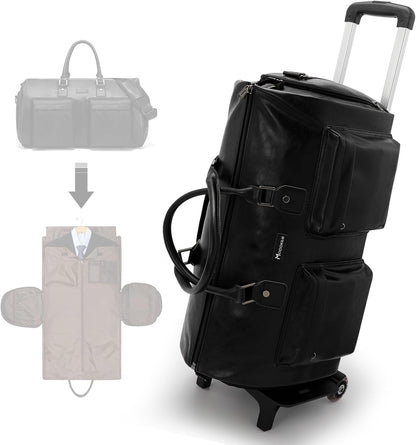 Convertible Garment Bag, Carry-On Suit Bag with Shoulder Strap | 2-in-1 lightweight garment travel bag for men and women, suit bag with shoulder strap for weekend getaways