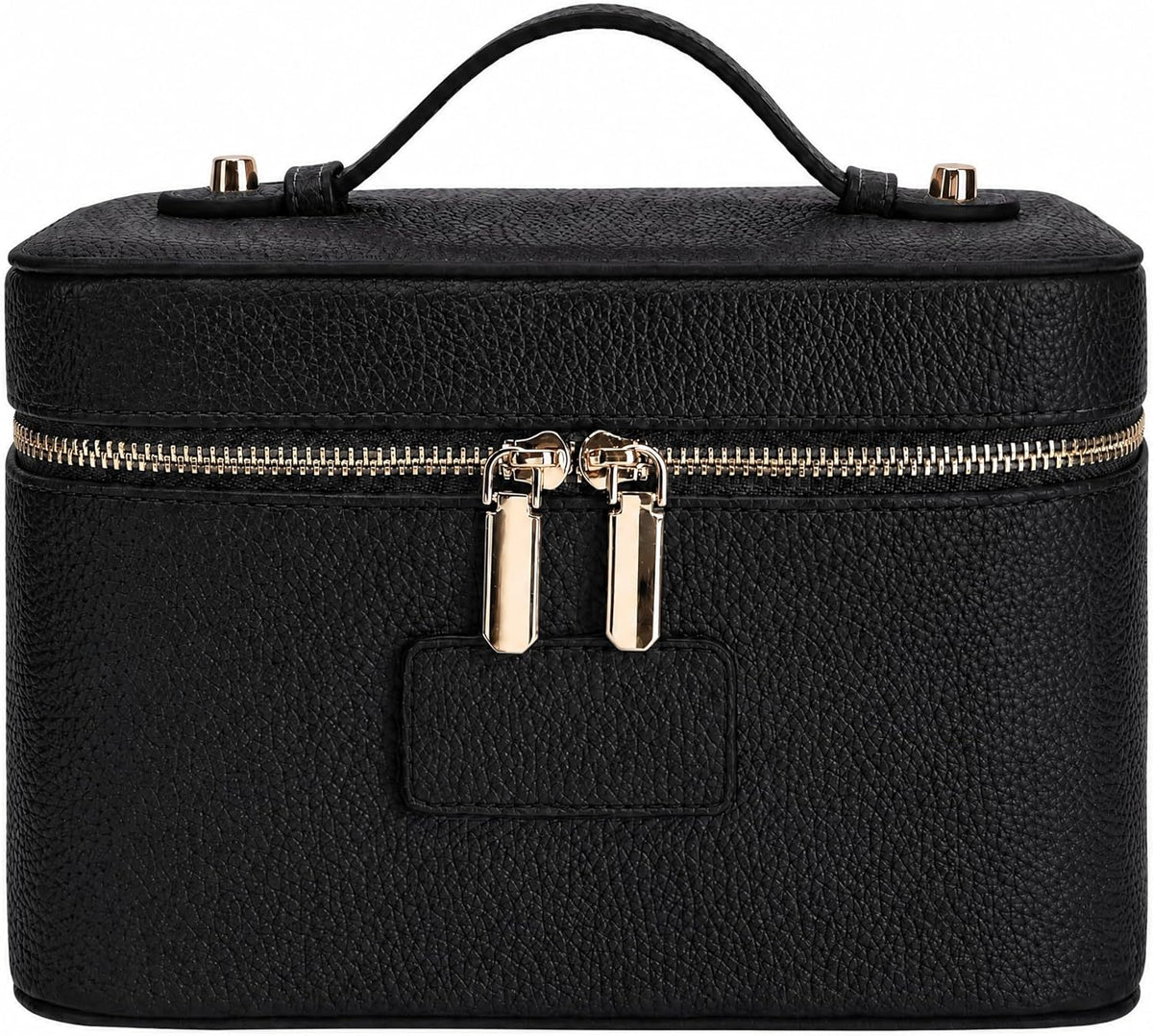 Makeup Case for Women, Leather Makeup Bag Cosmetic Case with Removable Divider, Large Capacity Waterproof Portable Travel Toiletry Make up Organizer Case