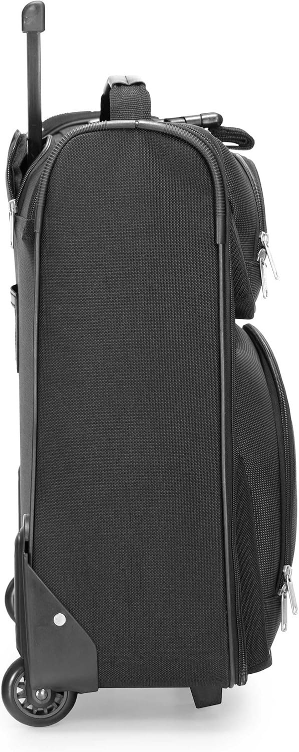 Amsterdam Business Rolling Garment Bag, Softside Expandable Rolling 2-Wheeled Suit Carrier, Gray, One Size
