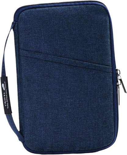 Passports Holder Travel Organizers with Multiple Pockets for Documents and Cards Oxford Fabric Storage Bag Passports Cover