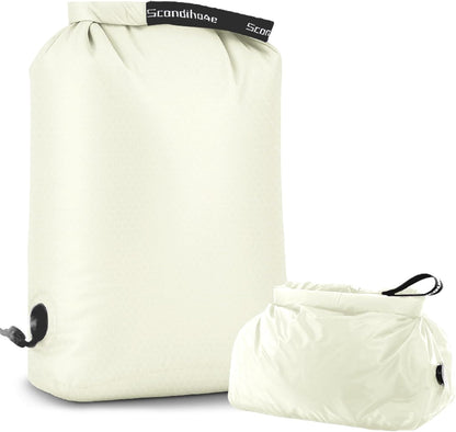 Travel Laundry Bag, Pump Free Vacuum Storage Bag Reusable Compression Dirty Clothes Travel Bag Waterproof Wet Dry Bags Large Capacity Space Saver Bags Camp Clothes Organizer (1 Pcs)(Pink, L)