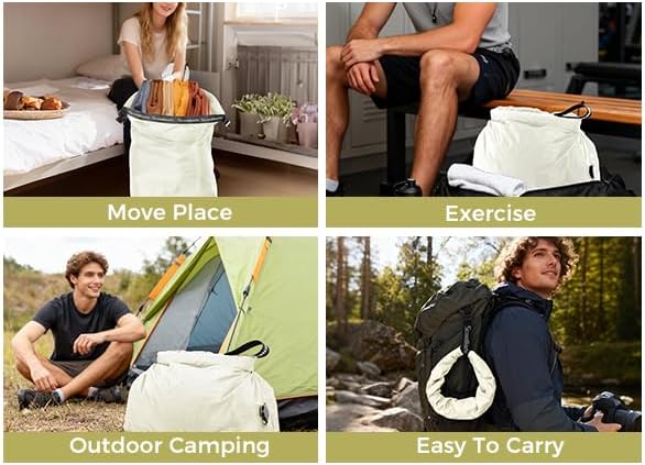 Travel Laundry Bag, Pump Free Vacuum Storage Bag Reusable Compression Dirty Clothes Travel Bag Waterproof Wet Dry Bags Large Capacity Space Saver Bags Camp Clothes Organizer (1 Pcs)(Pink, L)