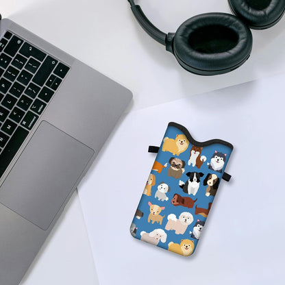 HAQuke Men Women Phone Sleeve Pouch Case Bag with Crossbody Strap/Neck Lanyard for iPhone 17/16/15 Pro Max, Air, 16/15 Plus, 16e; Black