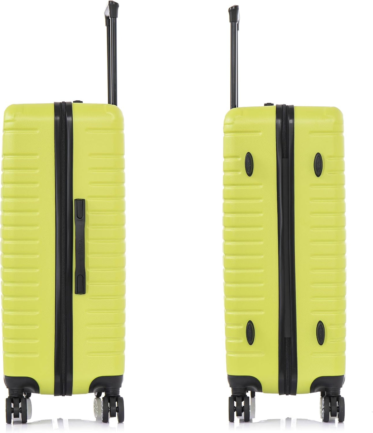 DEEP Luggage with GEL Handle | Spacious Traveling Suitcases, Travel Suitcase with Dual Spinner Wheels and Studs | 20 Inch Carry On Hardside Luggage | Blue