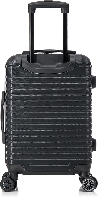 DEEP Luggage with GEL Handle | Spacious Traveling Suitcases, Travel Suitcase with Dual Spinner Wheels and Studs | 20 Inch Carry On Hardside Luggage | Blue